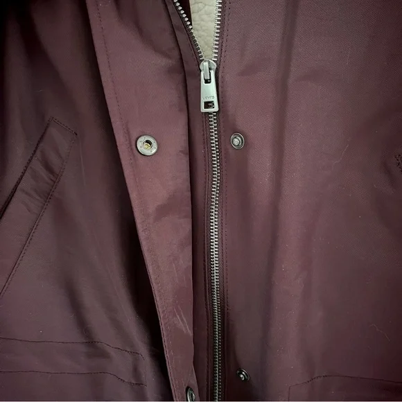 LEVI’S Sherpa Lined Hooded Parka Jacket – Wine Red, Plus 1X – NWT - Picture 7 of 15